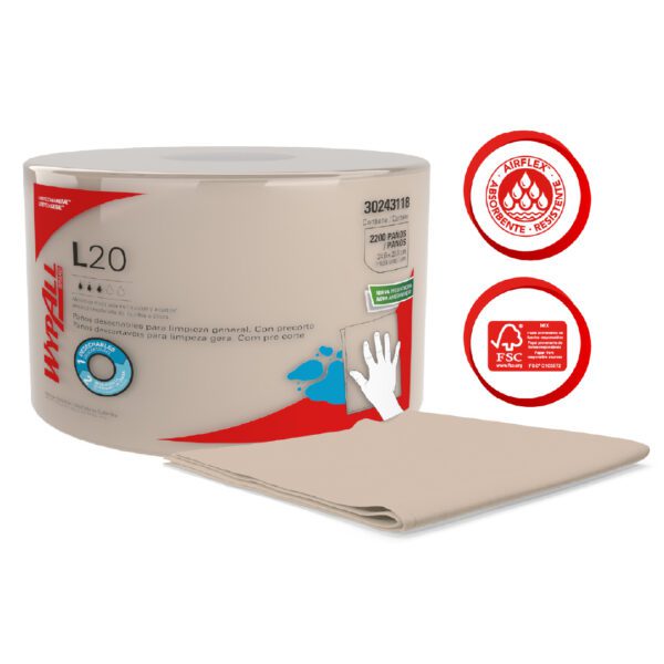 Wypall L20 Rollo Jumbo Natural - Imagen 2
