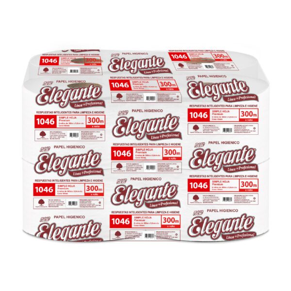 Papel Higiénico Elegante Cono Chico 8X300M