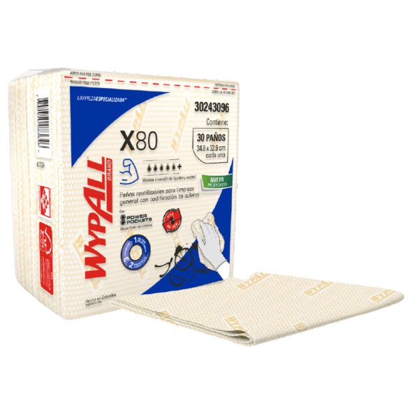 Wypall X80 Paños Doblados Amarillo 30P