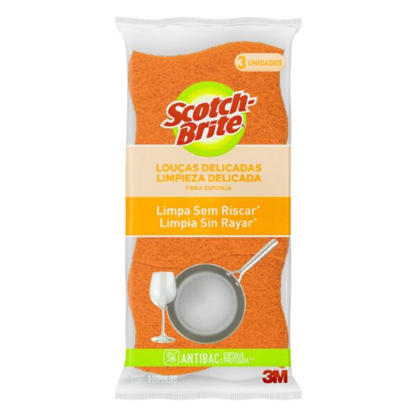 Esponja Scotch Brite Cero Raya Naranja 3U